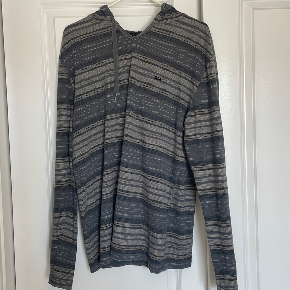 Blue and Gray Vans Pullover Sweater
